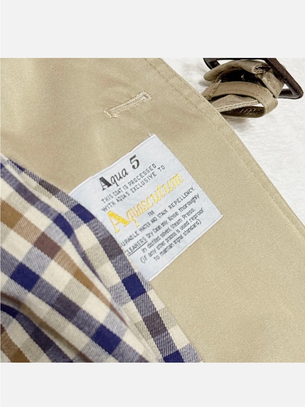 Aquascutum London Beige Trench Coat - Picture 6 of 7